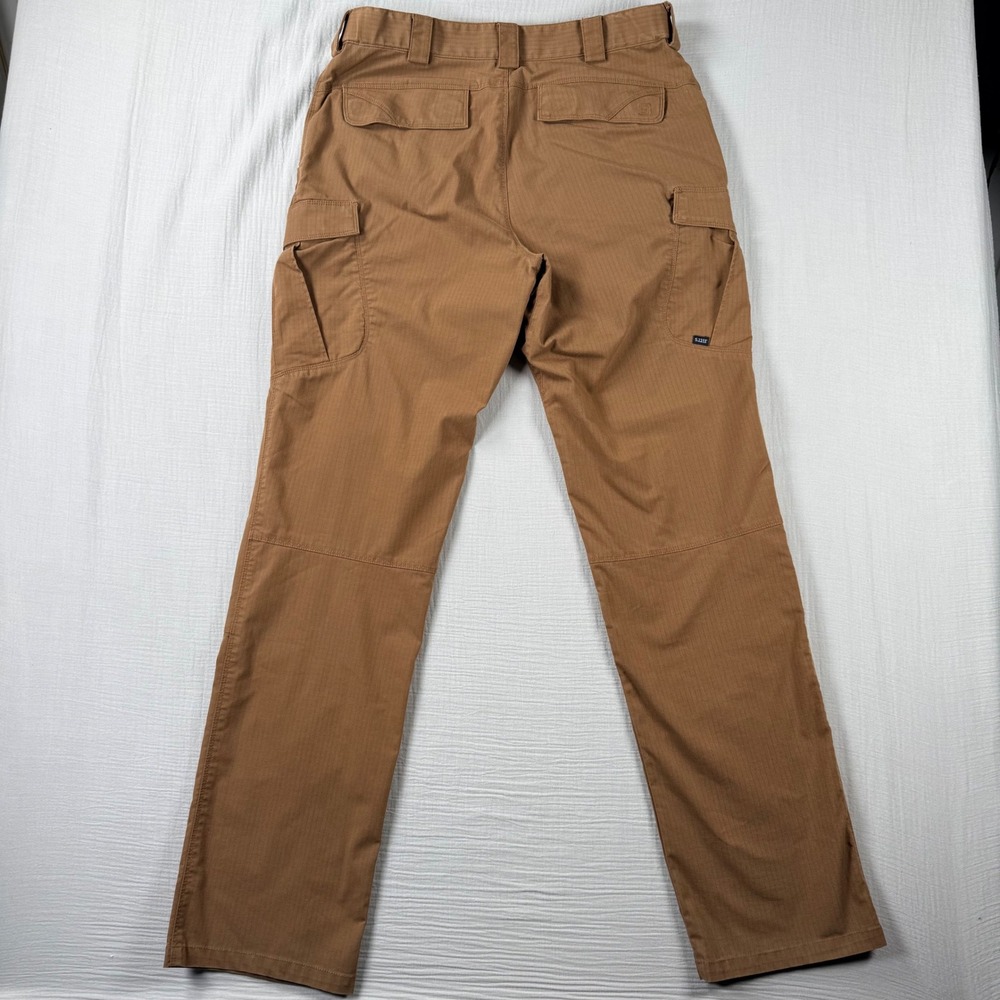 5.11 Tactical Stryke Pants Men 34x36 (34x35) Coyote Brown Cargo Ripstop Military - Picture 3 of 8